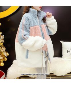 コート・ジャケット | ボアジャケット レディース 立ち襟 ライダースジャケット ゆったり ムートンコート 毛皮コート アウター フェイクファー 無地 厚手 かわいい 防寒 秋冬