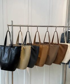 トートバッグ | PUレザー大容量 レトロ