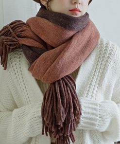 マフラー | フリンジレディース リバーシブル 大判 秋冬 厚手無地 ストール かわいい リバーシブル
