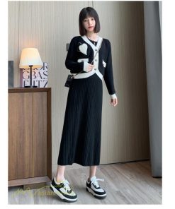 スカート | マタニティ秋 冬 レディース マタニティウェア 妊婦服 産前 産後 シンプル 無地 きれいめ リブニット ゆったり ハイウエスト ウエスト調整