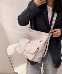 女性用バッグ | ショルダーバッグ レディースバッグ 2way 斜めがけ 肩掛けバッグ 通勤 通学 買い物 エコバッグ ファスナー 旅行 シンプル 大学生 おしゃれ ポケット多い