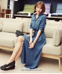 マキシ | 冬新作 ワンピース レディース ロング シャツワンピース 膝丈 婦人服 無地 大きいサイズ 長 可愛い ロングワンピース おしゃれ