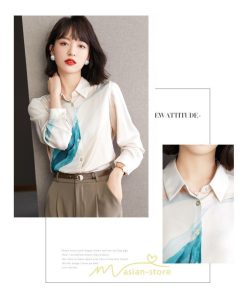 シャツ・ブラウス | ブラウス シャツ レディース 長袖 トップス 羽織り 秋 冬 綺麗  おしゃれ キレイめ 可愛い 着痩せ お出かけ 40代 上品 50代 オシャレ 30代 20代 優雅