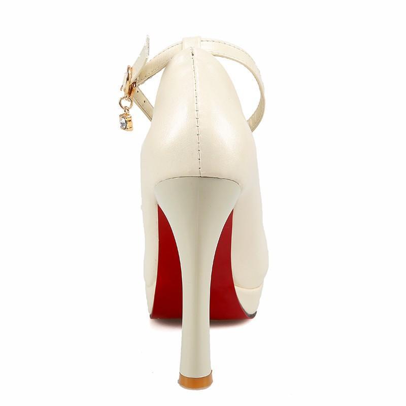 パンプス | ハイヒール シューズ ポインテッドトゥ ヒール 大きいサイズ レディース 走れる 細ヒール アンクルストラップ 宴会 歩きやすい ストラップ