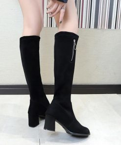 ムートンブーツ | ジョッキーブーツ 秋冬 美脚 ハイヒール レディース ニーハイブーツ ロング丈ブーツ