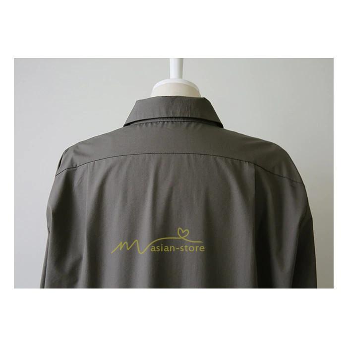 マキシ | シャツ シャツワンピ ワンピース ロング マキシ丈 シャツ 前開き 長袖 シャツ ひざ下丈 大きいサイズ アウター ワンピース 無地 体型カバー 20代30代40代50代