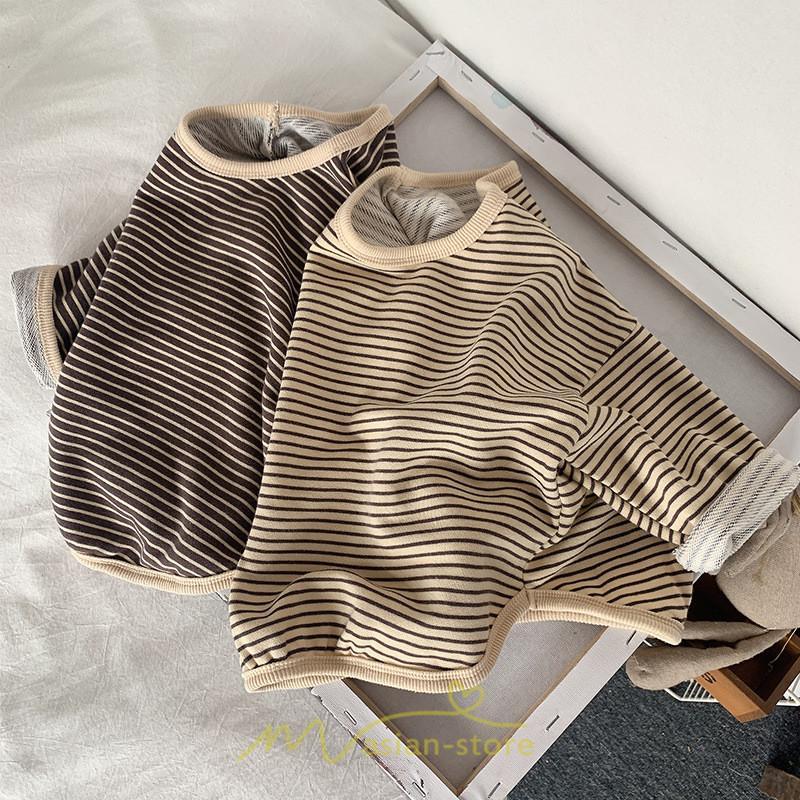 衣装 服 | 子供服服 子ども服 こども服 キッズ服 Tシャツ 長袖 女の子 男の子 ガールズ ボーイズ ジュニア キッズ 冬 秋 子ども ボーダー柄 かわいい 上質