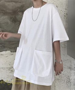 Tシャツ | メンズ 無地 カットソー 半袖 クルーネック カジュアル ポケット 半袖大きいサイズ 着回し 夏新作 サマー ルームウェア ゆったり トップス