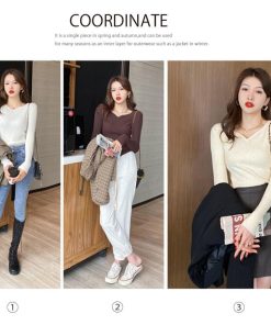 ニット・セーター | リブニットトップス レディース 大人秋服