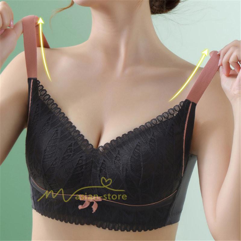 ショーツ | 胸 小さく 見せる ブラ 大きいサイズ クラッシィワイヤレスブラ ボタニカルレース ブラジャー フルカップ 20代30代40代50代60代 ノンワイヤー 補正 上品 下着