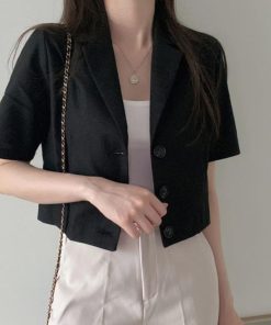 テーラードジャケット | 半袖 クロップド丈