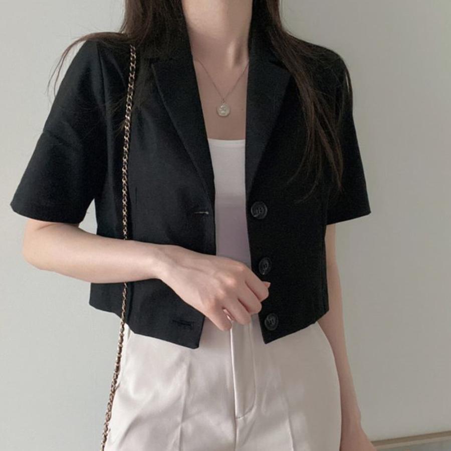 テーラードジャケット | 半袖 クロップド丈