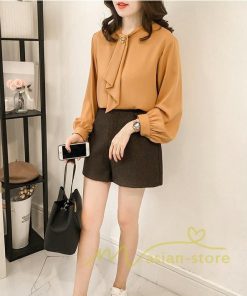 在庫ある | 長袖ブラウス レディース 秋物 シャツレディース ブラウスシャツ オフィス シフォンブラウス 30代40代50代 リボン トップス フェミニン フリル 3色 OL