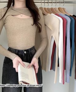 ニット・セーター | カットソー ニット レディース リブニット 長袖 秋冬 春 トップス スリム ストレッチ インナー 無地 長袖ニット プルオーバー 着痩せ 長袖カットソー 通学通勤