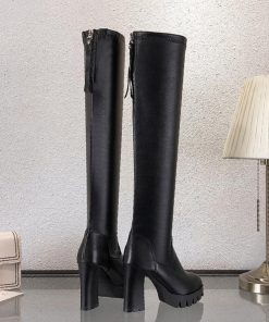 ニーハイブーツ | ロングブーツ ブーツ 合皮 韓国