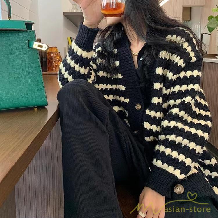 カーディガン | ニットレディース 2022秋冬 羽織り ニット アウター セーター フロントボタン 長袖 秋ニット 通学通勤 トップス 大人 20代50代