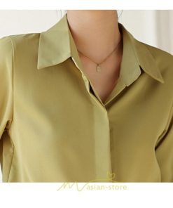 シャツ・ブラウス | ブラウス レディース オフィス 白 ホワイト おしゃれ 長袖 シャツカジュアル 制服 緑 グリーン シフォン 通勤 OL 二次会 上品 お仕事 デート お出かけ 女子会