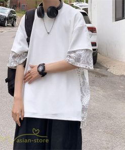 Tシャツ | メンズ 半袖 シンプル 半袖tシャツ クルーネック カジュアル 重ね着風 切り替え カッコウイイ 夏新作 カットソー ゆったり 20代 40代 体型カバー 30代