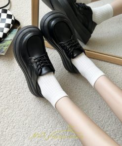 ローファー | ドレスシューズ レディース 靴 合皮 厚底靴 編み上げ 韓国風 歩きやすい 学生靴 通勤 通学 パンプス 春 夏 秋 発表会 入学 卒業 卒園 冬 入園