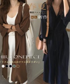 シャツワンピース | レディース 長袖 カーデ