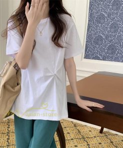 tシャツ・カットソー | Tシャツ カットソー トップス レディース 半袖 無地 春夏新作 オフィス おしゃれ クルーネック シンプル コーデ きれいめ 着痩せ 快適 20代30代40代50代 着回し