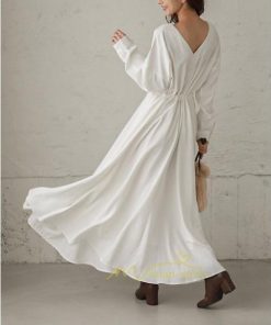 マキシ | 長袖ワンピース 秋物 レディース フレアワンピース ロングワンピース Aラインワンピース 30代40代 大人 揺れる ダンス 二次会 発表会 50代60代 お出かけ