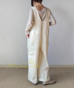 オーバーオール サロペット | サロペット レディース ワイドパンツ オールインワン ロングパンツ 夏服 サマー 白 黒 大人 可愛い 無地 通学通勤 20代30代 40代50代 綿 パンツ 夏パンツ