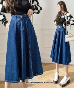 スカート | 送料無料 デニムロング丈 マキシ Aライン ロングゆったり 冬 レディース マキシ おしゃれ 大きいサイズ 着痩せ 激安 可愛い