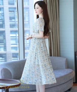 ミディアム | Aラインワンピース レディース 着痩せ ワンピース 花柄 エレガント おしゃれ 大きいサイズ 夏新作 サマーワンピース 上品 40代 20代 カジュアル 30代 日常感