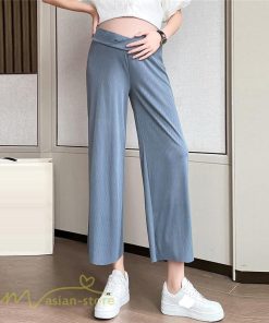 パンツ レギンス | マタニティ パンツ レディース 着痩せ 上品 マタニティウェア ローウエスト ワイドパンツ マタニティパンツ 妊婦服 夏服 薄手 サマーパンツ お出かけ 9分丈 夏