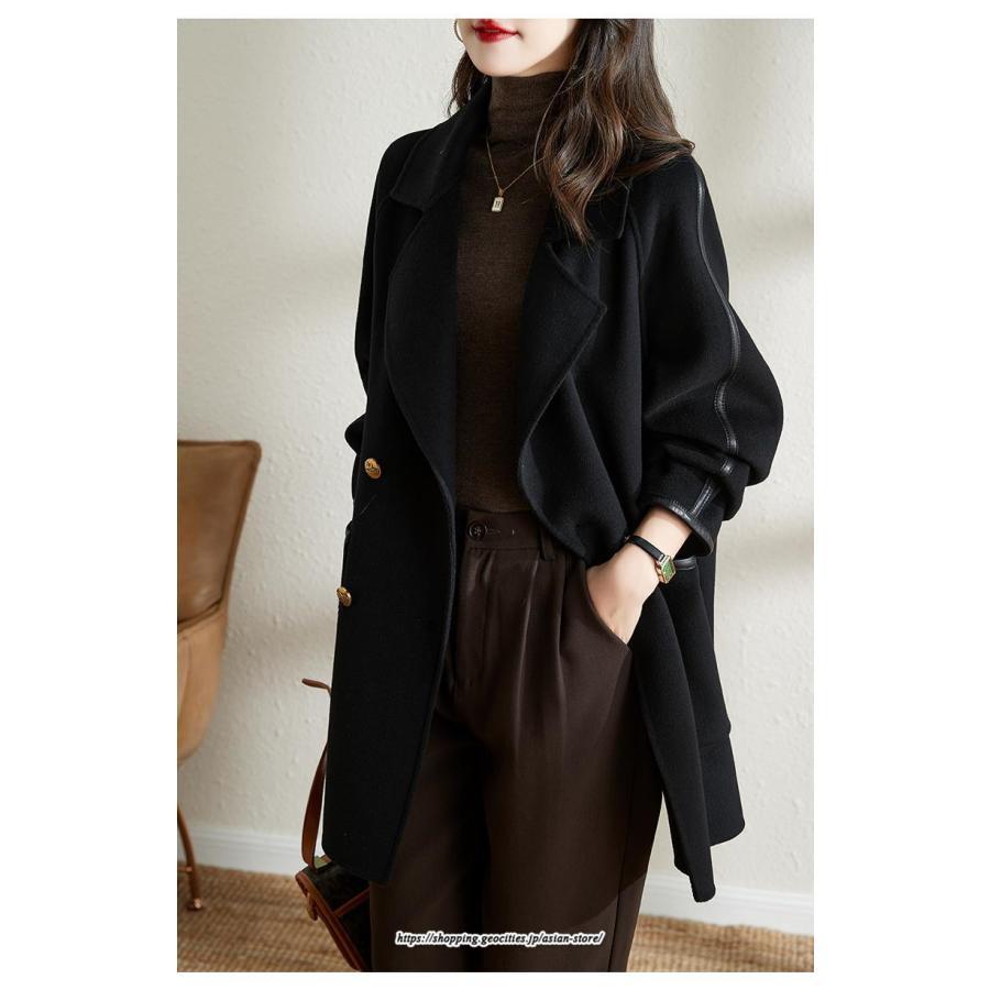 コート・ジャケット | コート チェスターコート ラシャ ミディアム丈コート ジャケット レディース 秋 アウター ゆったり 体型カバー きれいめ 羽織り 通学 通勤 上品 オフィス