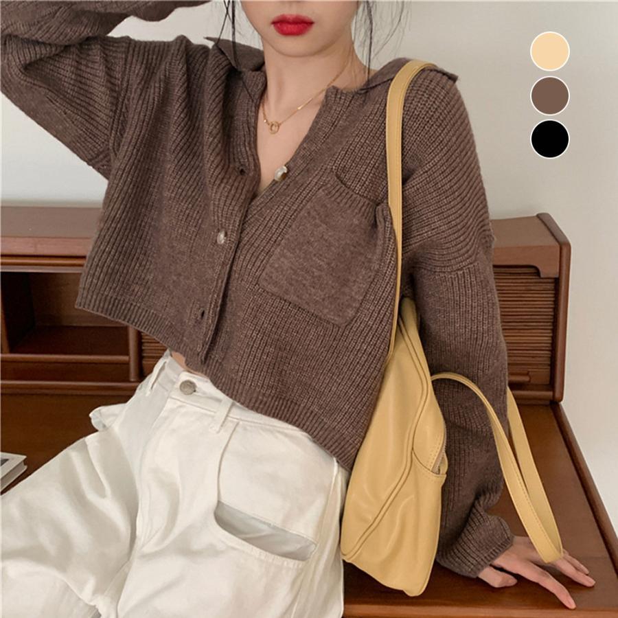 カーディガン | ショート丈ニット トップス