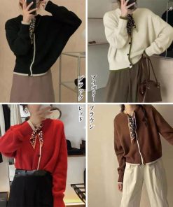 ニット・セーター | 韓国風 ニットカーディガン レディース