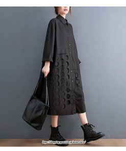 マキシ | ロングワンピース シャツワンピ レディース ギャザー 大人可愛い 森ガール 大きいサイズ さりげなく体型カバー オシャレ