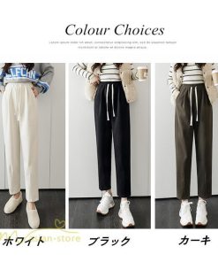 チノ・テーパード・ジョガー・スキニーパン | パンツ レディース テーパードパンツ 秋 冬 新作 ビジネスパンツ ロング丈 ラシャ 秋冬コーデ ウエストゴム カジュアル スウェットパンツ 着痩せ 通勤 通学