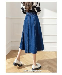 スカート | 送料無料 デニムロング丈 マキシ Aライン ロングゆったり 冬 レディース マキシ おしゃれ 大きいサイズ 着痩せ 激安 可愛い