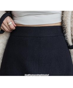 スカート | ニットレディース ボトムス  ロング 秋冬 40代 50代 暖か コーデ 送料無料 スリット 着痩せ 韓国ファッション セクシー ハイウエスト Aライン