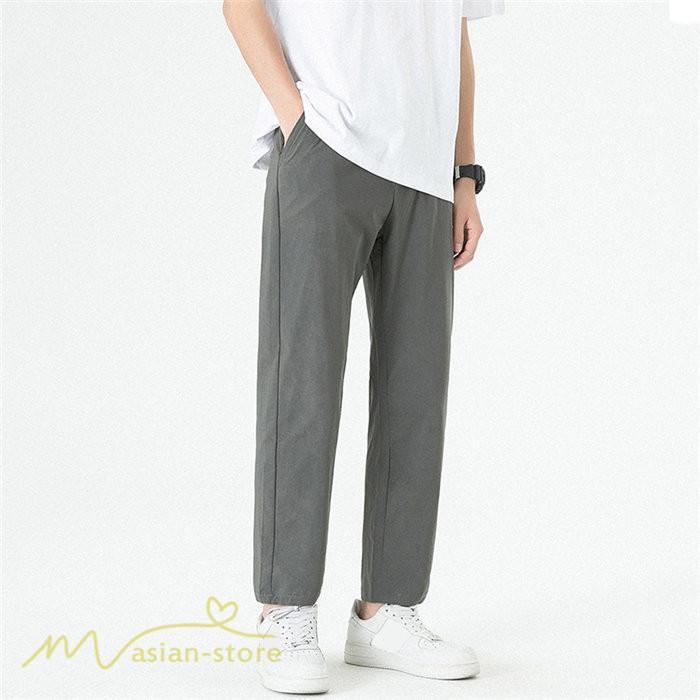 チノパン | テーパードパンツ メンズ パンツ 無地 ロング 薄手 サマーパンツ 着痩せ 上品 大きいサイズ ウエストゴム メンズパンツ 春 夏 秋 メンズスタイル お出かけ