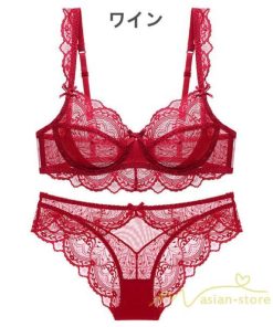 送料無料セール | ブラジャー ショーツセット 下着女性 上下セット 下着 大きいサイズ 30代 40代 脇肉 補正ブラ ワイヤーあり ナイトブラ ノンパッド レース セクシー