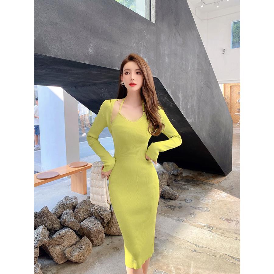 タイト | ニットワンピース長袖 タイトワンピース ストレッチワンピース 長袖ワンピース 膝丈 スリム お呼ばれ セクシーワンピース 上品 高級感 美ライン