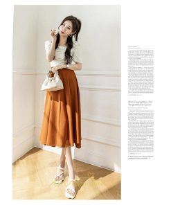 スカート | ロング丈 ボトムス レディース マキシ 上品 20代30代40代50代 カジュアル 通勤 通学 お出かけ 着痩せ 韓国風 エレガント 夏物 体系カバー 可愛い