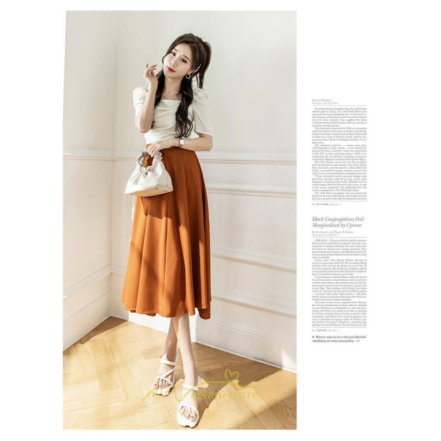 スカート | ロング丈 ボトムス レディース マキシ 上品 20代30代40代50代 カジュアル 通勤 通学 お出かけ 着痩せ 韓国風 エレガント 夏物 体系カバー 可愛い