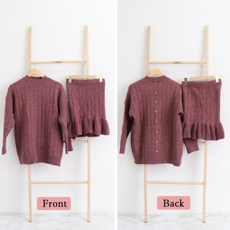 ニット・セーター | 韓国 ニット セットアップ ミニスカート