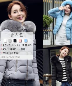 ダウンジャケット コート | ダウンコート レディース アウター ショート丈 フード付きコート トップス 軽量 防寒 保温 アウターコート あったか 中綿コート