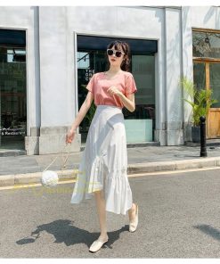 スカート | ボトムス レディース きれいめ 40代 30代 春秋 ロング丈 綿おしゃれ カジュアル 無地 通勤 OL 韓国風 通学 不規則 お出かけ 夏物 上品 着痩せ