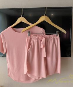 パジャマ ルームウェア | パジャマ レディース 夏 半袖 ルームウェア 涼しい 部屋着 ナイトウェア 寝間着 柔らかく軽い薄手の快適Tシャツパジャマ 薄手パジャマ 部屋着 上下セット