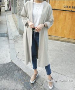 カーディガン | レディース ロング羽織り 綿麻風 リネンライトアウター 無地 長袖 秋物 大人 羽織る シンプル カジュアル 秋カーディ