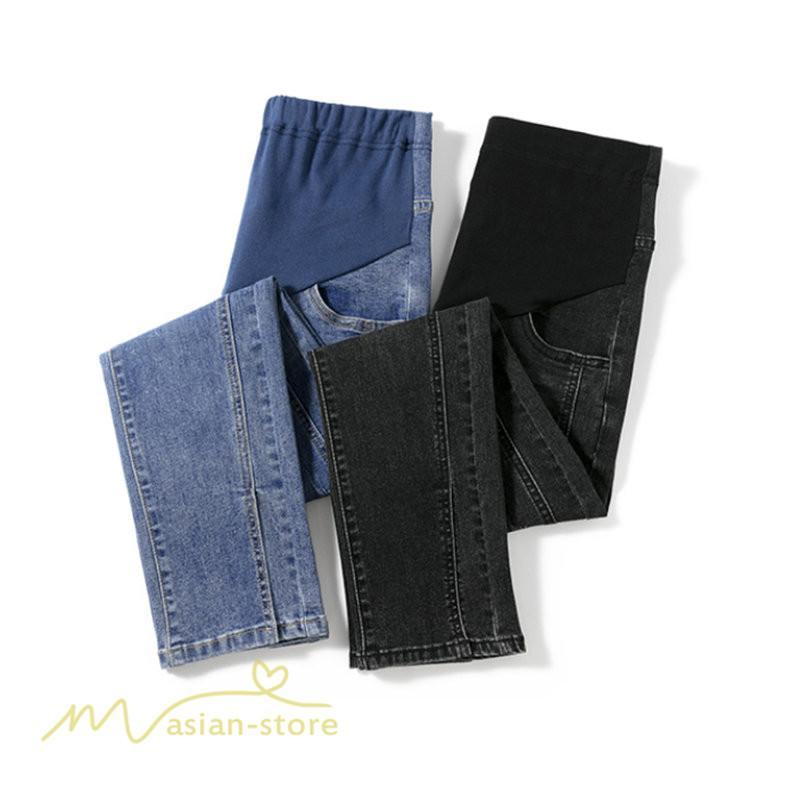 パンツ レギンス | ジーンズ マタニティウェア パンツ デニムパンツ 妊婦 無地 ロングパンツ マタニティパンツ 春 秋 デニム 大きいサイズ 妊婦服 上品 産前 おしゃれ 9分丈