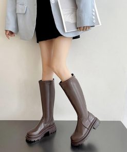ニーハイブーツ | ロングブーツ 厚底ブーツ レディース韓国