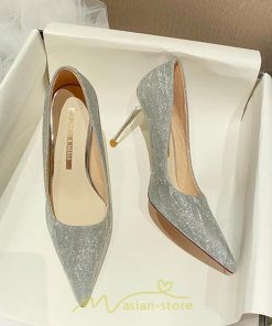 パンプス | 痛くない ハイヒール 4cm6cm8cm8cm ポインテッドトゥ 通勤 脱げない シャンパン シルバー 走れる レディース OL 20.5-26.5cm 通勤 春 ビジネス